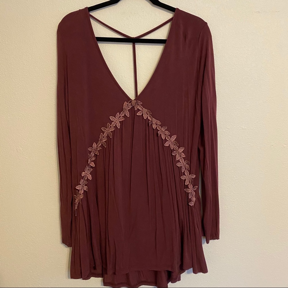 Altar’d State Maroon Top